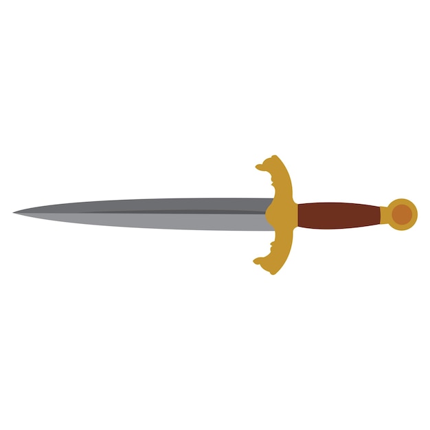 plantilla de diseño de ilustración vectorial del icono de la daga