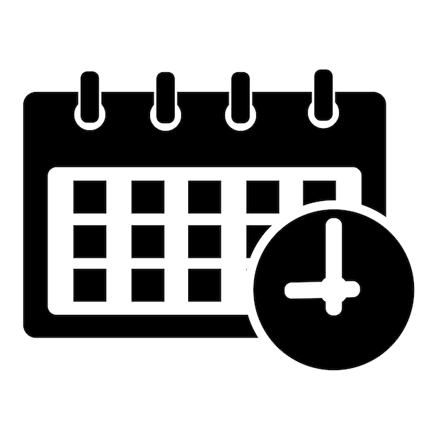 plantilla de diseño de la ilustración vectorial del icono de la fecha límite