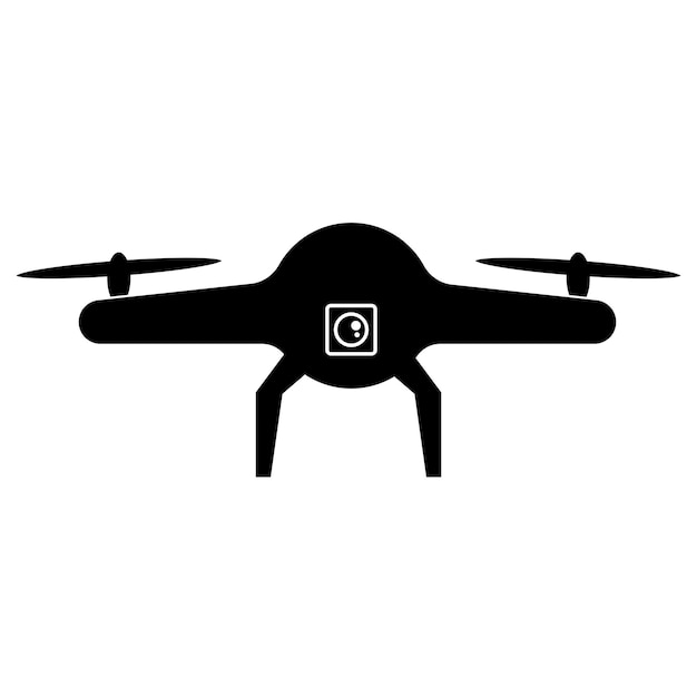 plantilla de diseño de ilustración vectorial de iconos de drones