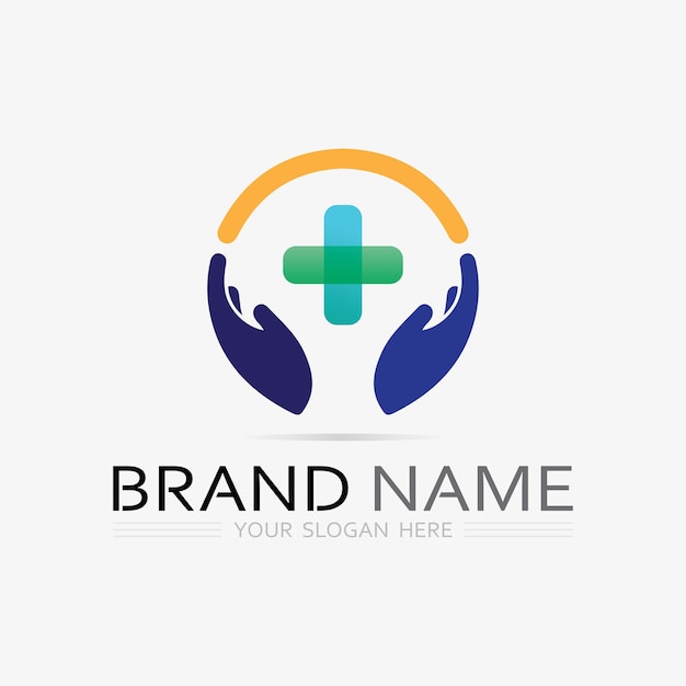 Plantilla de diseño de ilustración vectorial de logotipo de personas de salud