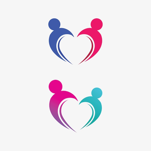 Plantilla de diseño de ilustración vectorial de logotipo de personas de salud
