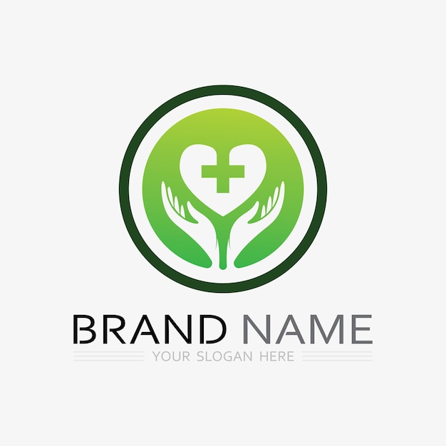 Plantilla de diseño de ilustración vectorial de logotipo de personas de salud