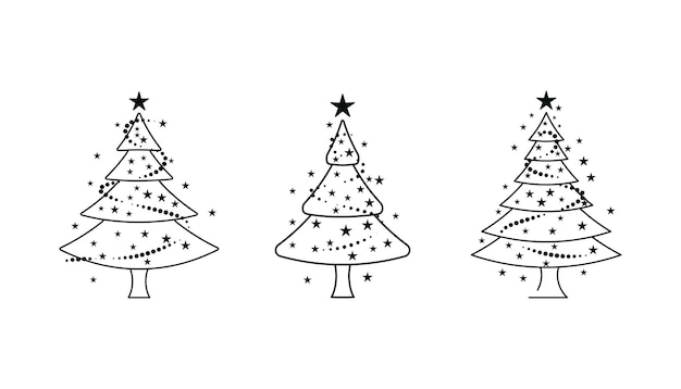 plantilla de diseño de ilustraciones navideñas antiguas