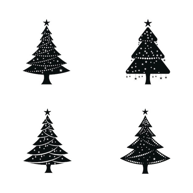plantilla de diseño de ilustraciones navideñas antiguas