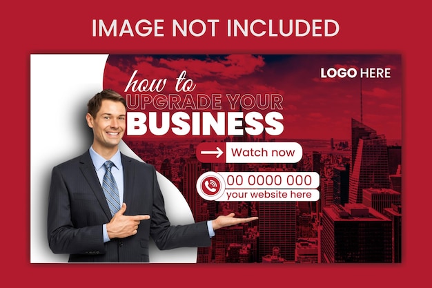 plantilla de diseño de imágenes creativas de YouTube