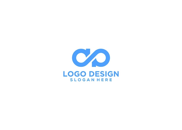 La plantilla de diseño infinito del logotipo inicial de la letra aa