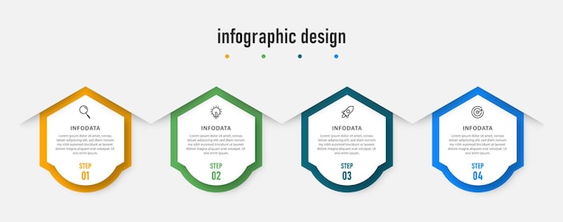 Plantilla de diseño de infografía para el concepto de negocio.