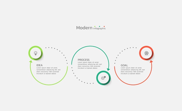 Plantilla de diseño de infografía empresarial de presentación