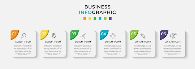 Plantilla de diseño de infografía empresarial