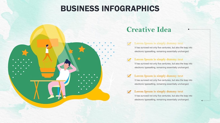 Plantilla de diseño de infografía empresarial
