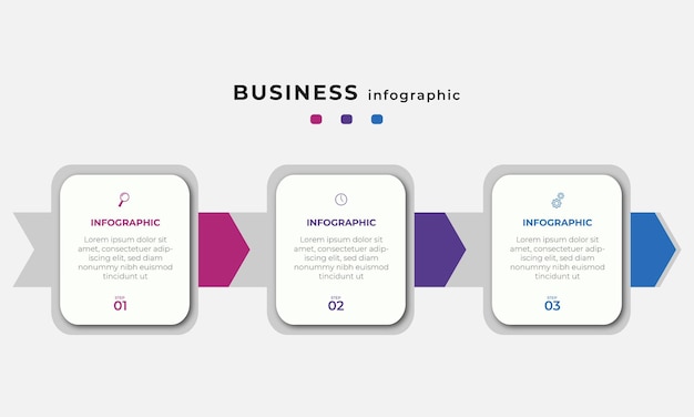 Plantilla de diseño de infografía de línea de tiempo de pasos