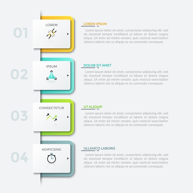 Plantilla de diseño de infografía moderna