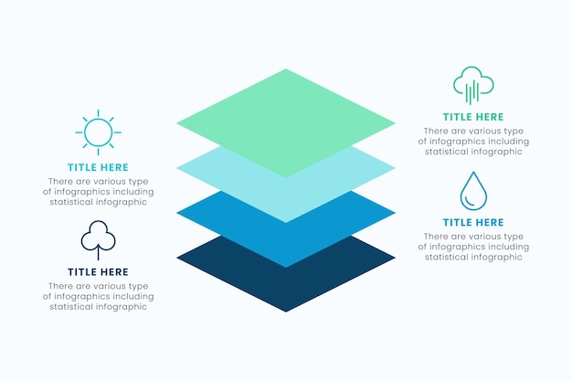 Vector plantilla de diseño de infografía de negocios ilustración vectorial simple para presentación de negocios