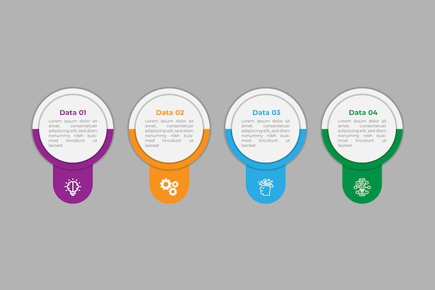 Plantilla de diseño de infografía de vector