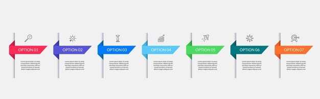 Vector plantilla de diseño de infografía vectorial con iconos y 10 opciones o pasos