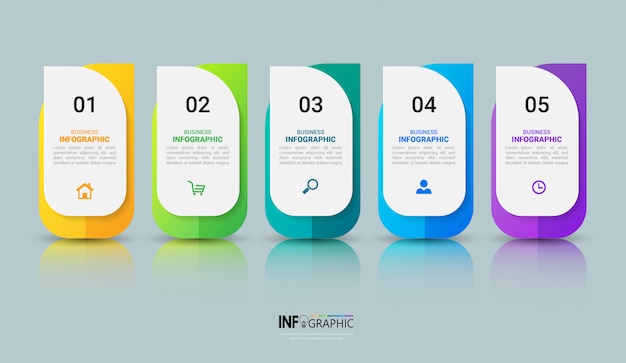 plantilla de diseño de infografías empresariales