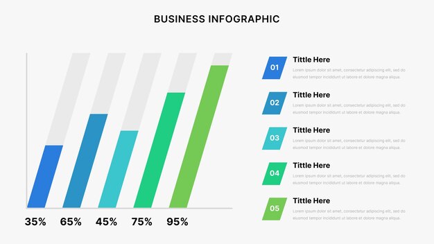 plantilla de diseño de infografías de negocios de línea de tiempo vectorial
