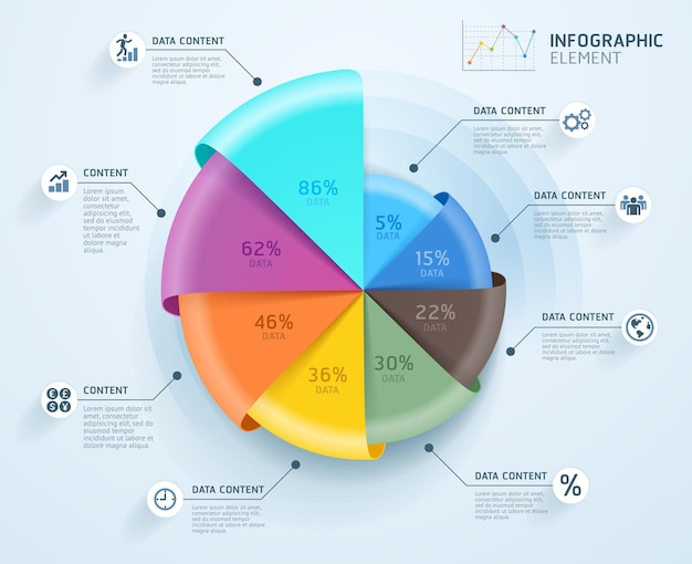 Plantilla de diseño de infografías de negocios