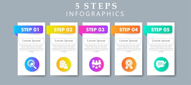 Vector plantilla de diseño de infografías que incluye íconos de calidad y retroalimentación de la experiencia de la encuesta de investigación