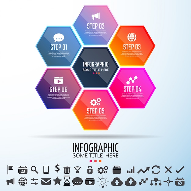 plantilla de diseño de infografías