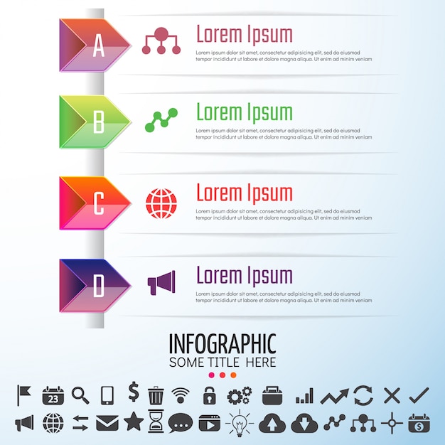 plantilla de diseño de infografías