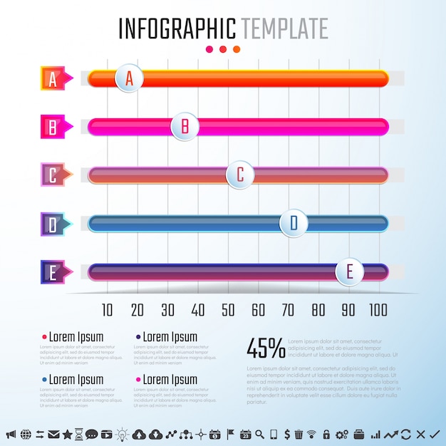 plantilla de diseño de infografías