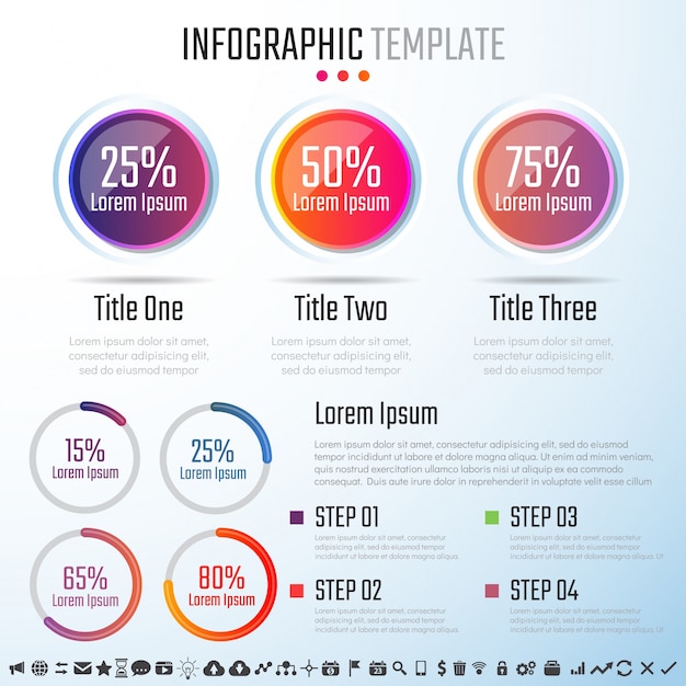 plantilla de diseño de infografías