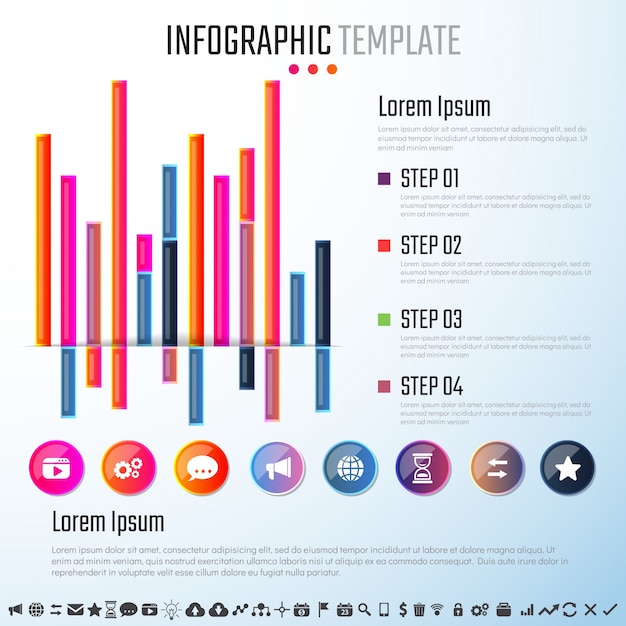 Plantilla de diseño de infografías