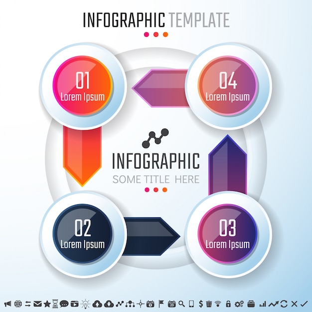 plantilla de diseño de infografías
