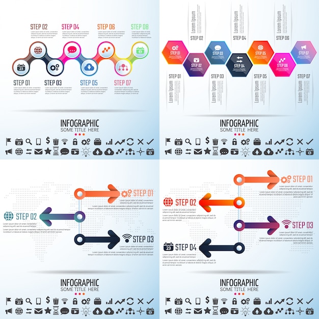 Plantilla de diseño de infografías