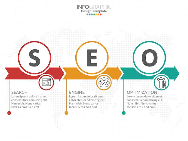 Plantilla de diseño de infografías.