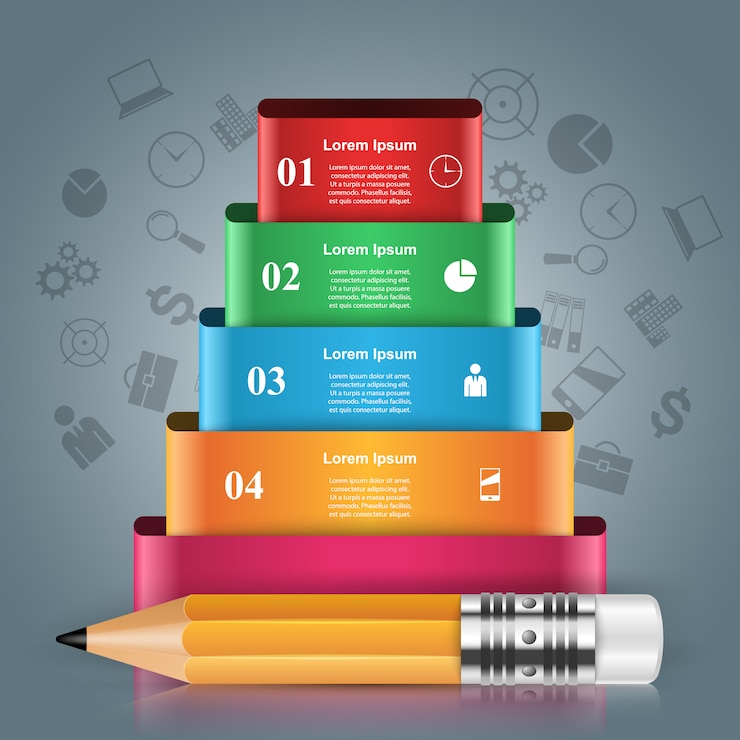 Vector plantilla de diseño infográfico 3d