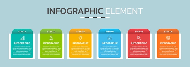 Plantilla de diseño infográfico creativa