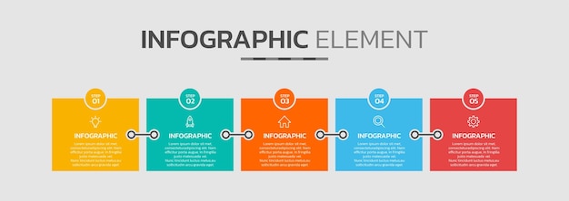 Plantilla de diseño infográfico creativa
