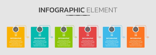 Plantilla de diseño infográfico creativa