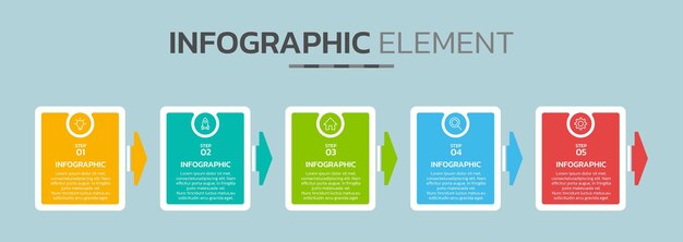 Plantilla de diseño infográfico creativa