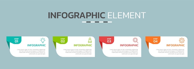 Plantilla de diseño infográfico creativa