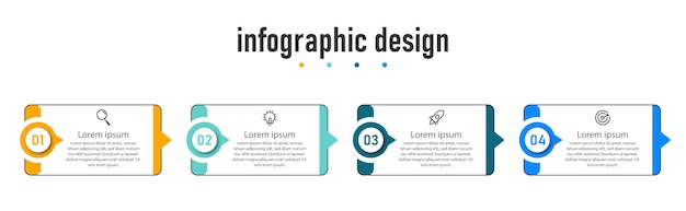 Plantilla de diseño infográfico diagrama de proceso presentaciones flujo de trabajo diseño banner diagrama de flujo