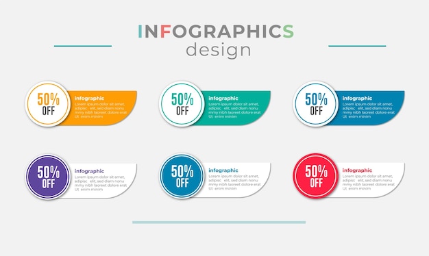 Plantilla de diseño infográfico empresarial con 4 opciones o pasos ilustración vectorial.