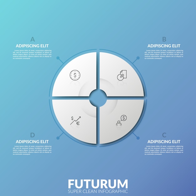 Plantilla de diseño infográfico moderno