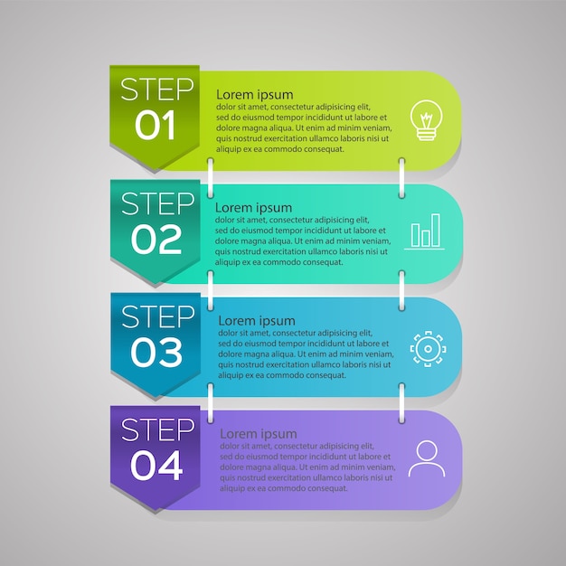 Plantilla de diseño infográfico para negocios