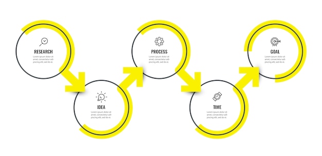 Vector plantilla de diseño infográfico con opciones