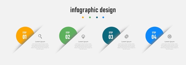 Plantilla de diseño infográfico profesional