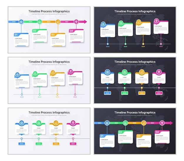 plantilla de diseño infográfico vector infográfico pasos infográfico proceso infográfico línea de tiempo
