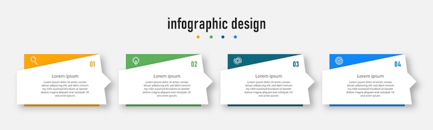 Plantilla de diseño infográfico