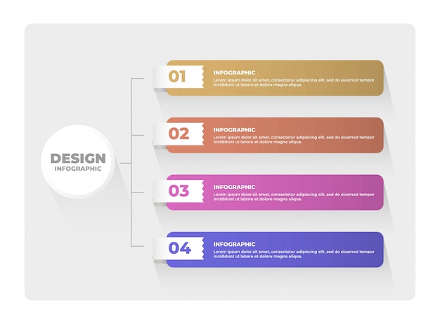 Plantilla de diseño infográfico