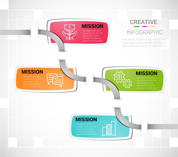 Plantilla de diseño infográfico