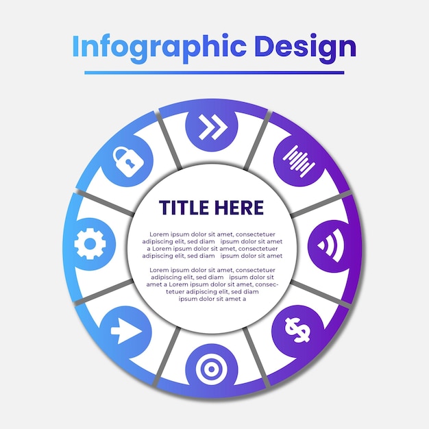 Plantilla de diseño infográfico