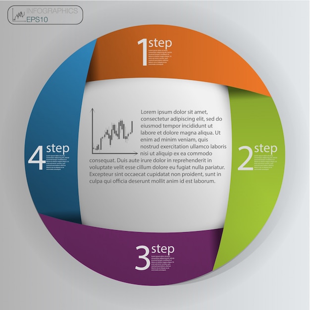 Plantilla de diseño infográfico