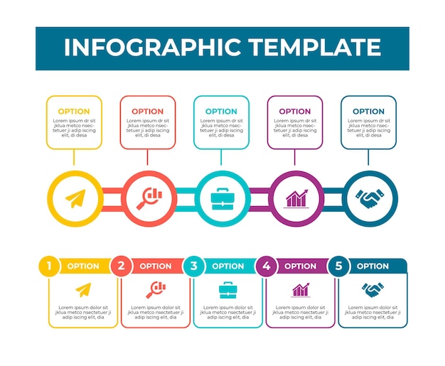 Plantilla de diseño infográfico